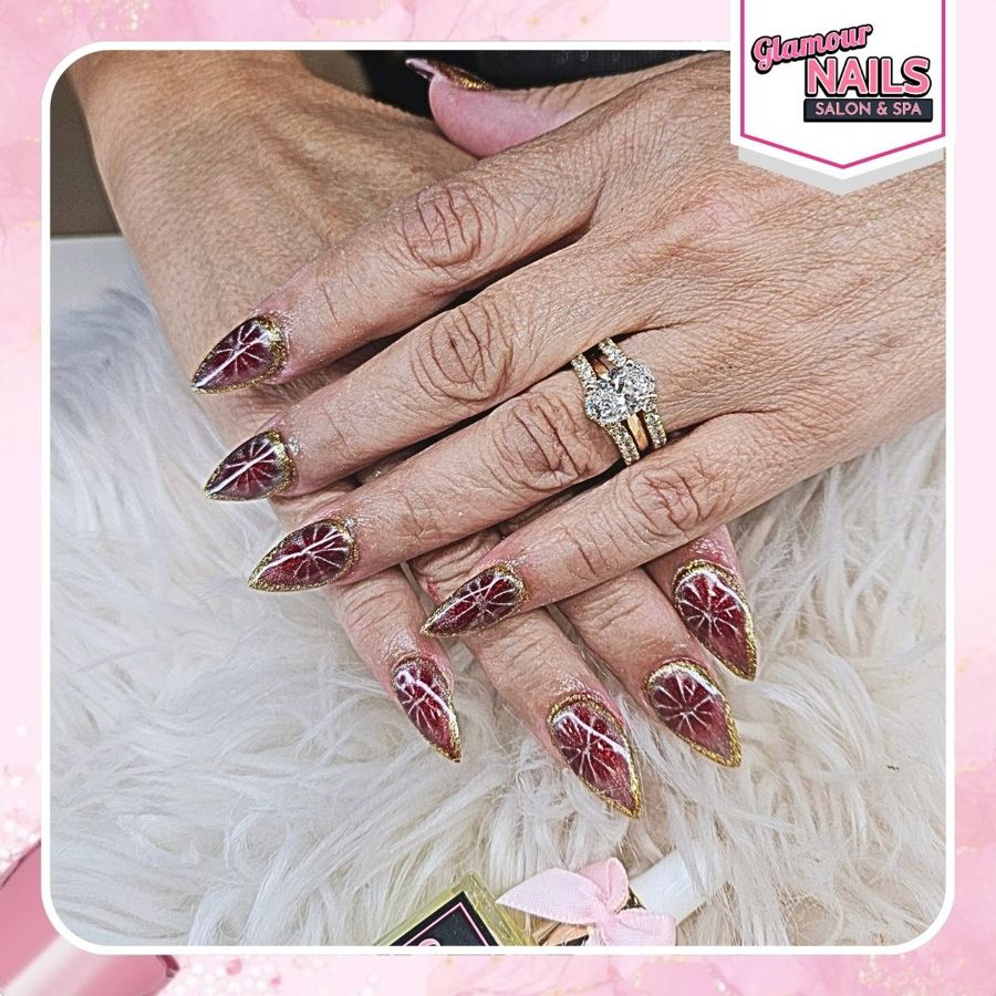 winter nails at Glamour Nails Salon & Spa